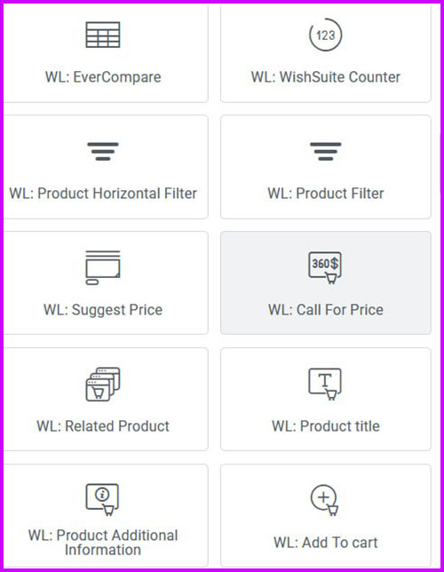 ویجت های اختصاصی طراحی صفحه محصول و فیلتر پیشرفته