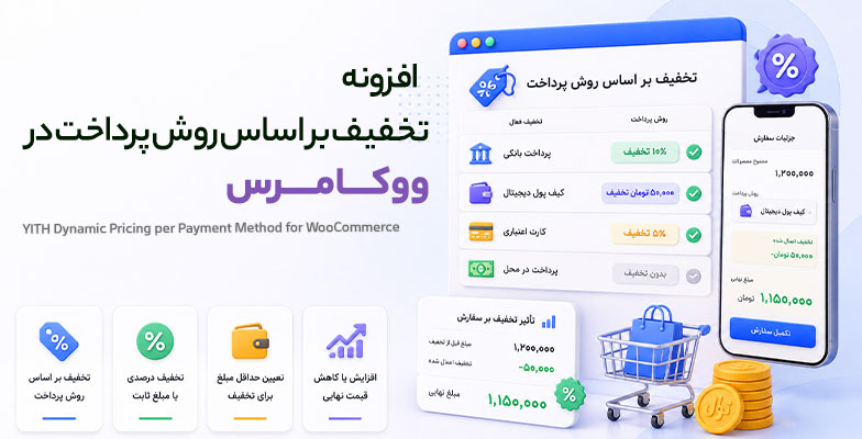 YITH-Dynamic-Pricing-per-Payment-Method-for-WooCommerce افزونه تخفیف بر اساس روش پرداخت در ووکامرس - Image 1